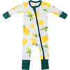 Baby Bamboo Pajamas w/ DreamCuffs®, Lemon Boy - Footie Pajamas - 1 - thumbnail