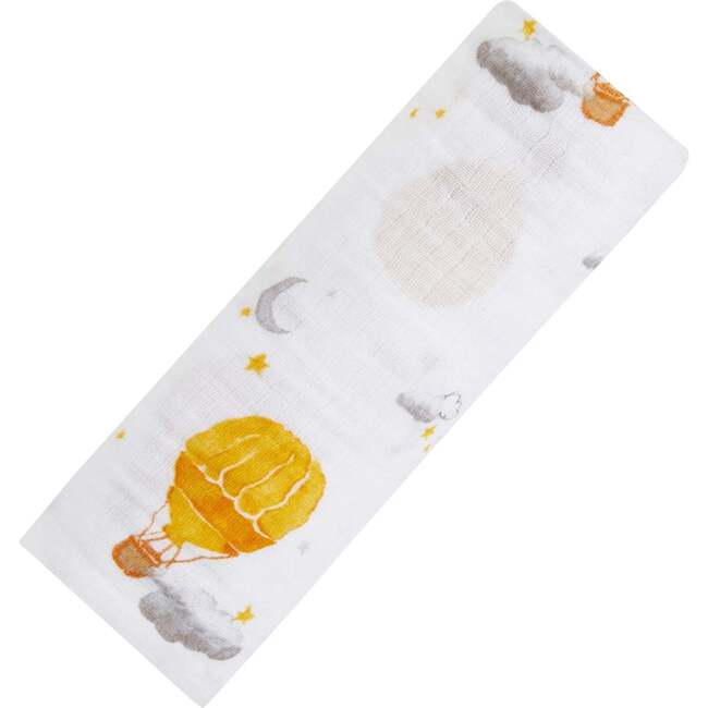 Organic Cotton Muslin Swaddle, Hot Air Balloon