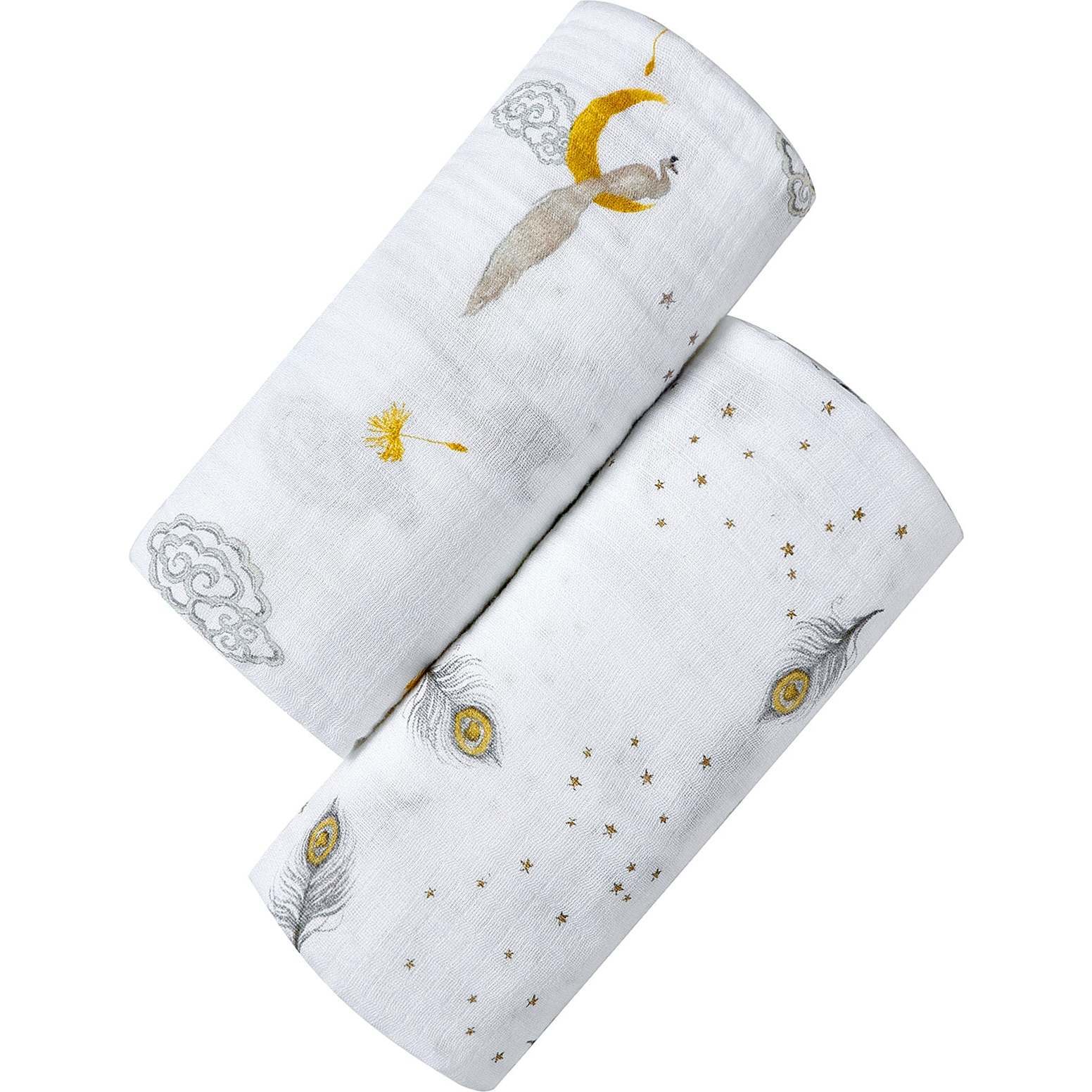 Organic Muslin Swaddle Gift Set, Sweet Dreams - Swaddles - 1