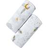 Organic Muslin Swaddle Gift Set, Sweet Dreams - Swaddles - 1 - thumbnail