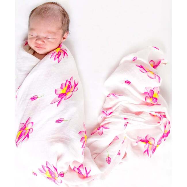 Organic Muslin Swaddle Gift Set, Enchanted Garden - Swaddles - 2