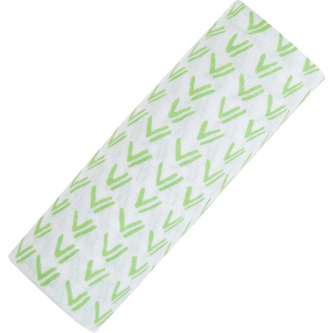 Organic Cotton Muslin Swaddle, Grass - Swaddles - 1