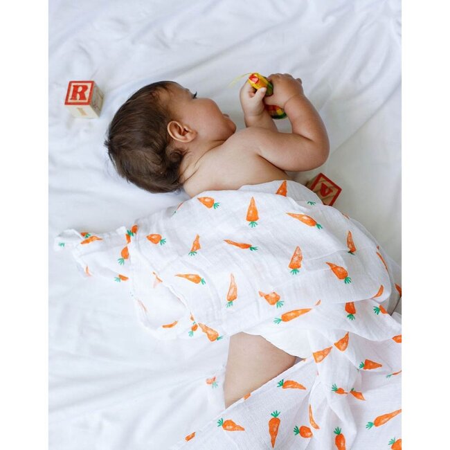 Organic Muslin Swaddle Gift Set, First Foods - Swaddles - 2