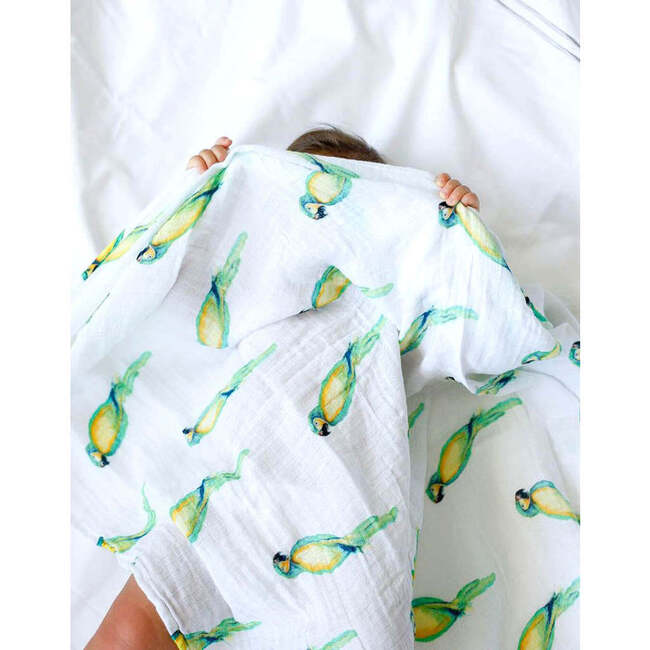 Organic Muslin Swaddle Gift Set, Tropical Paradise - Swaddles - 4