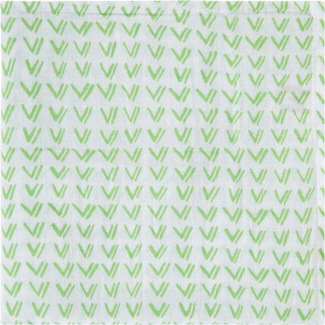 Organic Cotton Muslin Swaddle, Grass - Swaddles - 4