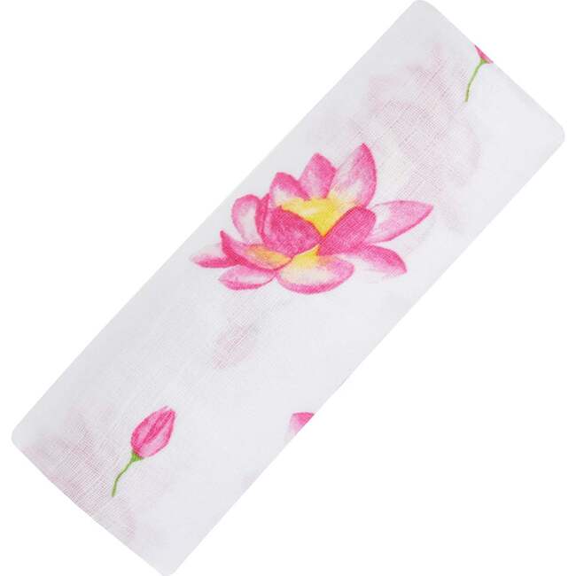 Organic Cotton Muslin Swaddle, Magical Lotus