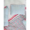 Block-Printed Cotton Crib Quilt, Seminyak Pink - Quilts - 4