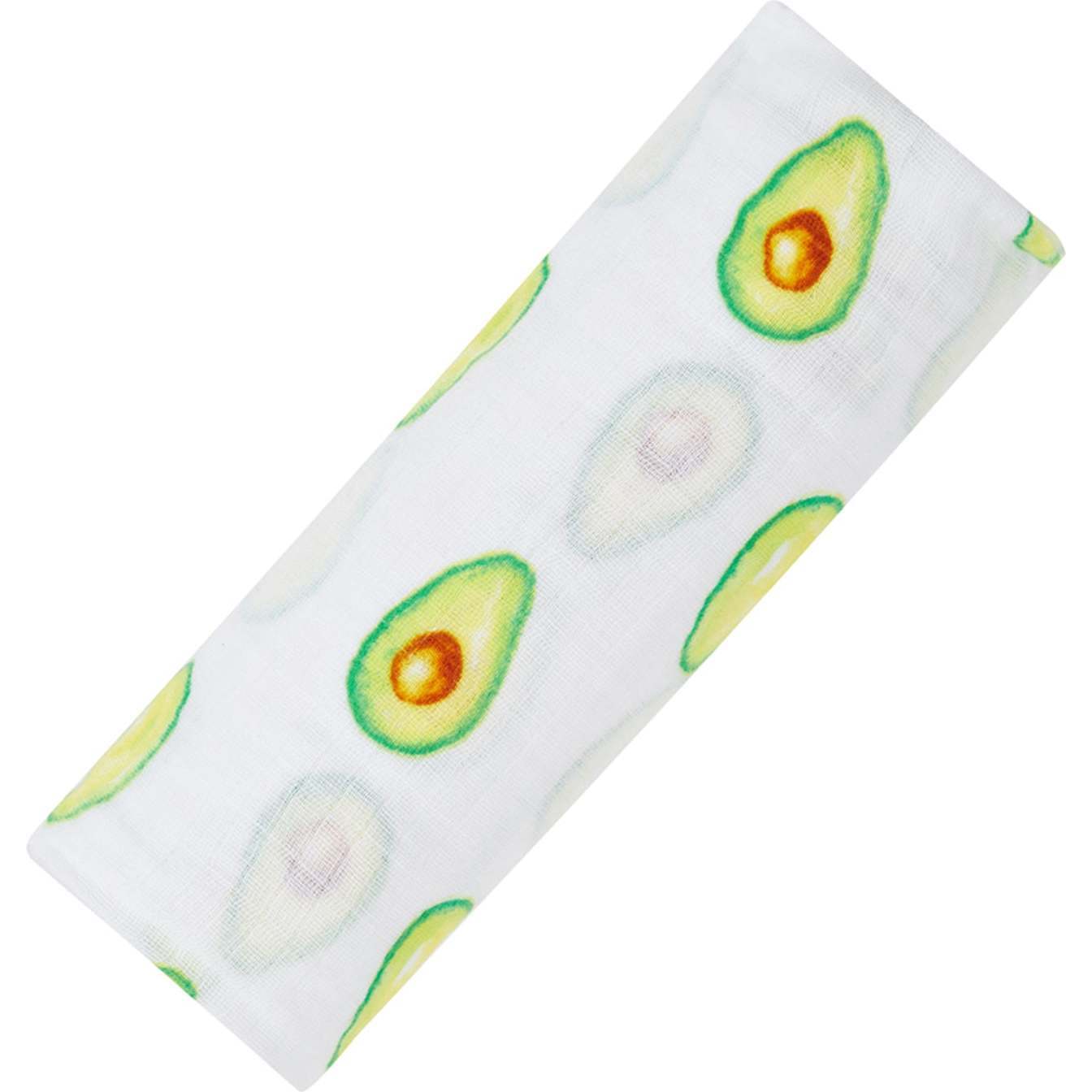 Organic Cotton Muslin Swaddle, Avocado - Swaddles - 1