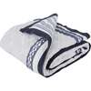 Block-Printed Cotton Crib Quilt, Cairo Blue - Quilts - 1 - thumbnail