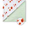 Organic Muslin Four-Layer Reversible Snug Blanket, Poppy - Blankets - 1 - thumbnail