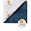 Organic Muslin Four-Layer Reversible Snug Blanket, Mystical Night - Blankets - 1 - thumbnail