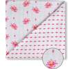 Organic Muslin Four-Layer Reversible Snug Blanket, Lotus - Blankets - 1 - thumbnail