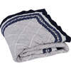 Block-Printed Cotton Crib Quilt, Cairo Blue - Quilts - 4