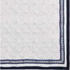 Block-Printed Cotton Crib Quilt, Cairo Blue - Quilts - 5