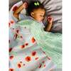 Organic Muslin Four-Layer Reversible Snug Blanket, Poppy - Blankets - 4