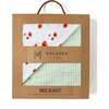 Organic Muslin Four-Layer Reversible Snug Blanket, Poppy - Blankets - 5