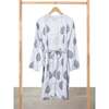 Block-Printed Cotton Women's Robe, Fort - Robes - 1 - thumbnail