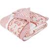 Block-Printed Cotton Crib Quilt, Pink City - Quilts - 1 - thumbnail