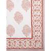 Block-Printed Cotton Quilt, Pink City - Quilts - 1 - thumbnail