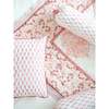 Block-Printed Cotton Crib Quilt, Pink City - Quilts - 4