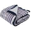 Block-Printed Cotton Crib Quilt, Southside Blue - Quilts - 1 - thumbnail