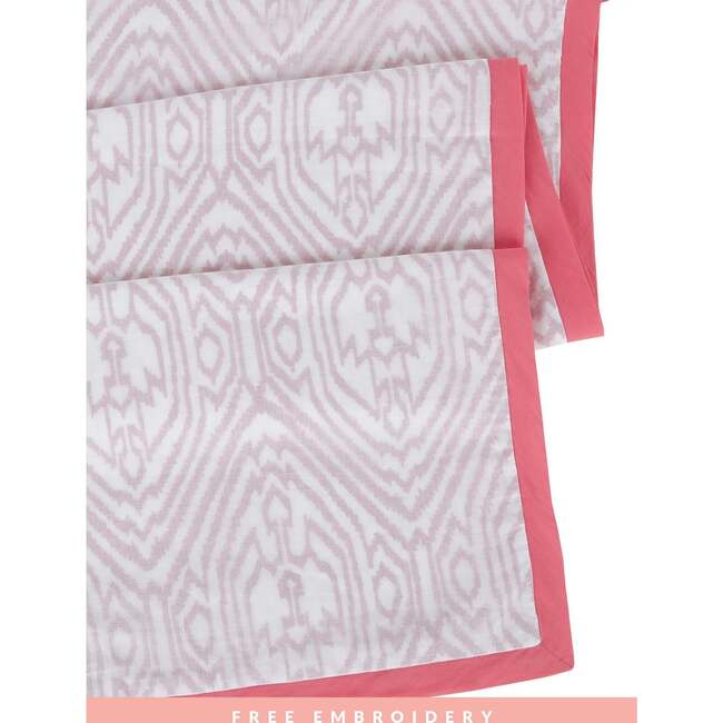 Block-Printed Cotton Dohar, Southside Pink