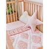 Block-Printed Cotton Crib Quilt, Pink City - Quilts - 5