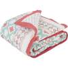 Block-Printed Cotton Crib Quilt, Miami - Quilts - 1 - thumbnail