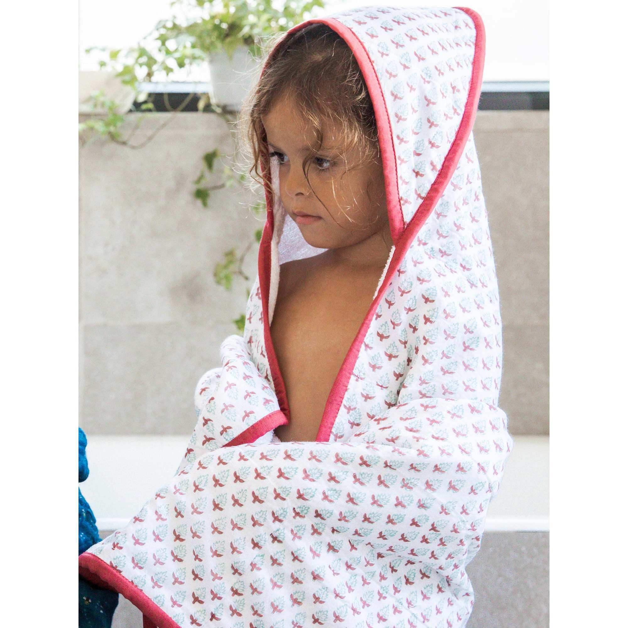 Block-Printed Terry Towel, Miami - Towels - 1