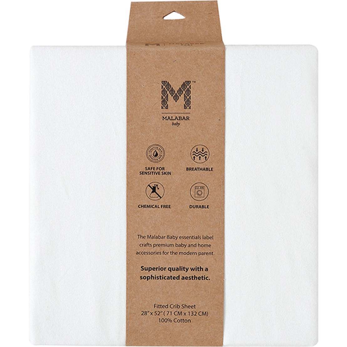 Certified Organic Knit Cotton Crib Sheets, Off White - Crib Sheets - 1