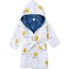 Certified Organic Muslin Reversible Bath Robe, Mystical Night - Bathrobes - 1 - thumbnail