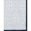 Block-Printed Cotton Dohar, Southside Blue - Blankets - 5