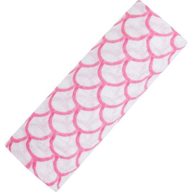 Organic Cotton Muslin Swaddle, Pink Rainbow