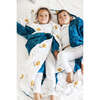 Certified Organic Muslin Reversible Bath Robe, Mystical Night - Bathrobes - 2