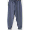 Organic Cotton Sweatpants, Navy - Sweatpants - 1 - thumbnail