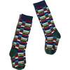 Samuel Intarsia Knee Socks, Dolma Mix - Socks - 1 - thumbnail