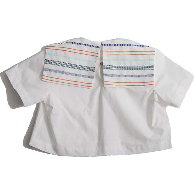 Skipper Patchwork Sailor Shirt, Sugar Mix - Shirts - 2