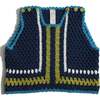 Piper Colorblock Crochet Vest, Aegean Mix - Vests - 1 - thumbnail