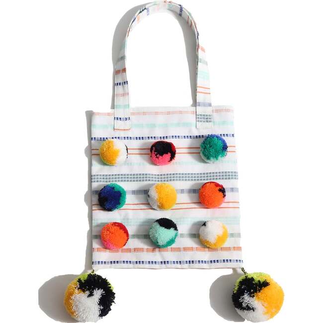 Pom Pom Messenger Bag, Sugar Mix