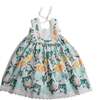 Ophelia Scalloped Sundress, Cyprus Mix - Dresses - 3