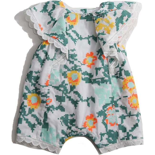 Ophelia Cape Collar Onesie, Cyprus Mix