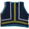 Piper Colorblock Crochet Vest, Aegean Mix - Vests - 3