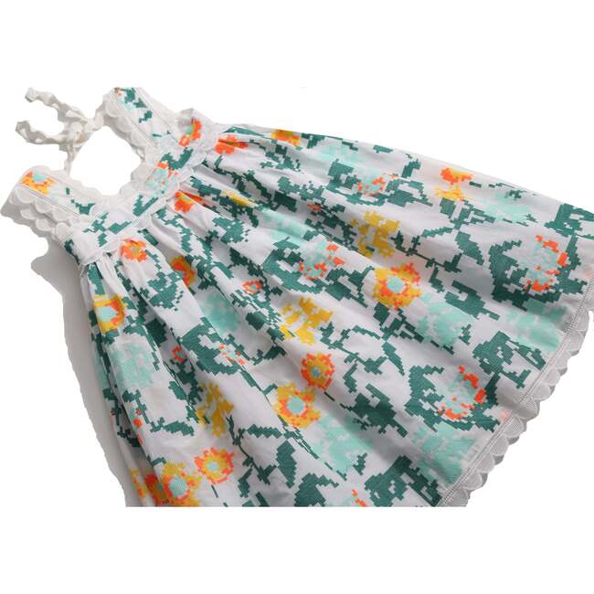 Ophelia Scalloped Sundress, Cyprus Mix - Dresses - 4