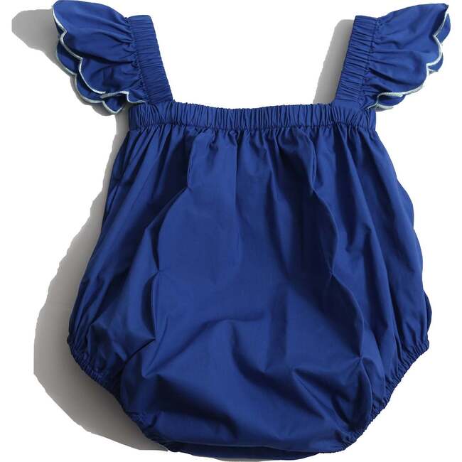 Laurel Scalloped Summer Onesie, Aegean - Onesies - 2