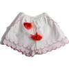 Laurel Scalloped Summer Shorts, Sugar - Shorts - 1 - thumbnail