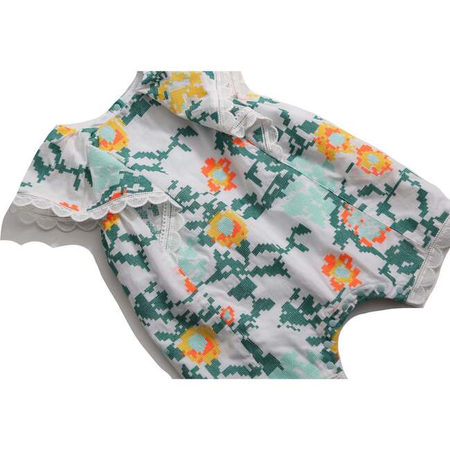 Ophelia Cape Collar Onesie, Cyprus Mix - Onesies - 3