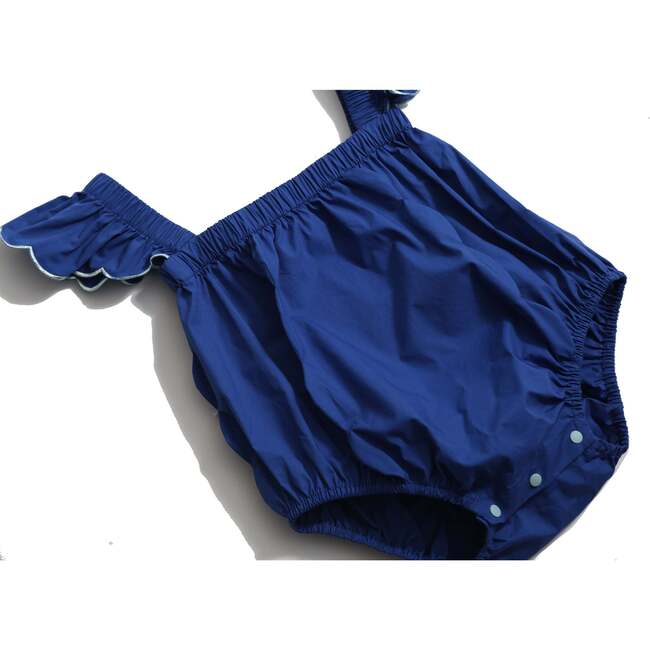 Laurel Scalloped Summer Onesie, Aegean - Onesies - 3