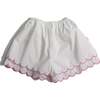 Laurel Scalloped Summer Shorts, Sugar - Shorts - 3