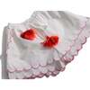 Laurel Scalloped Summer Shorts, Sugar - Shorts - 4