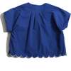 Laurel Scalloped Summer Blouse, Aegean - Blouses - 3